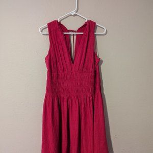 A&F Plunge Crinkle Mini Dress